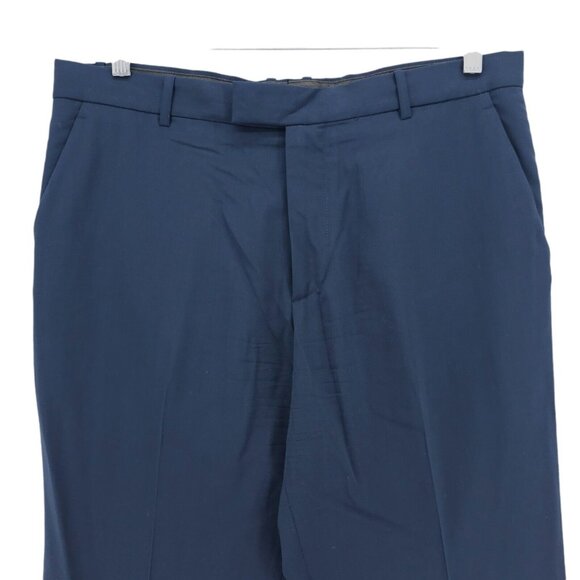 THEORY Men's Navy Blue Dress pants Wool Blend Made in USA Measured size 35.5x32 - Picture 2 of 7